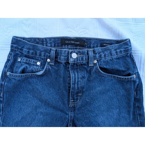 Calvin Klein Jeans Women's Size 6 Bootcut inseam 32" Bootcut 100% cotton Denim - Picture 8 of 16